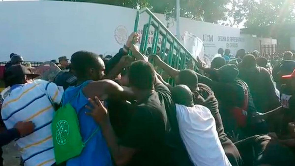 Se registra otro enfrentamiento entre migrantes y Guardia Nacional