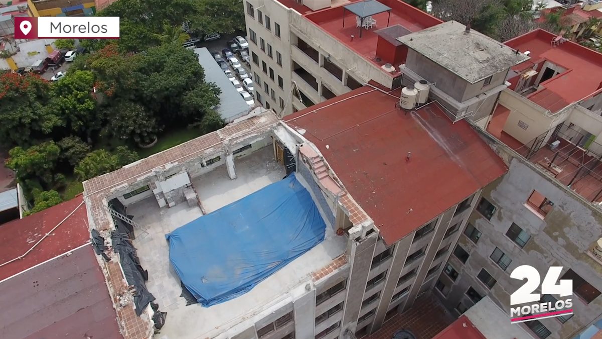 Cae Torre Latino en Cuernavaca, ¿Qué pasó?