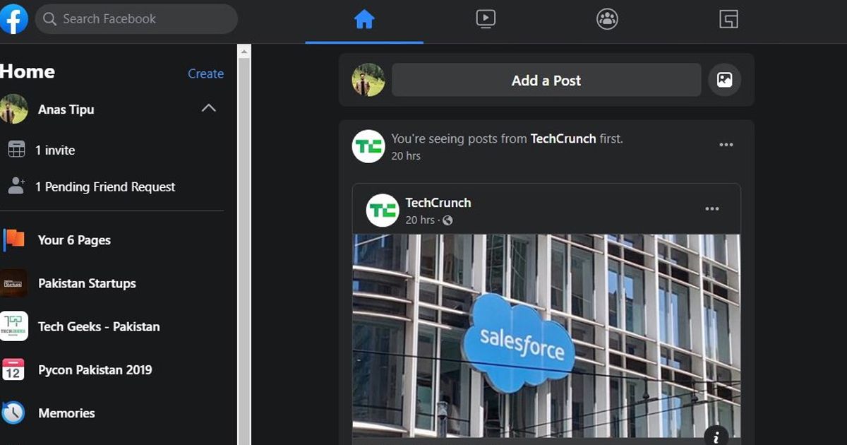 Facebook estrena modo oscuro para su versión web