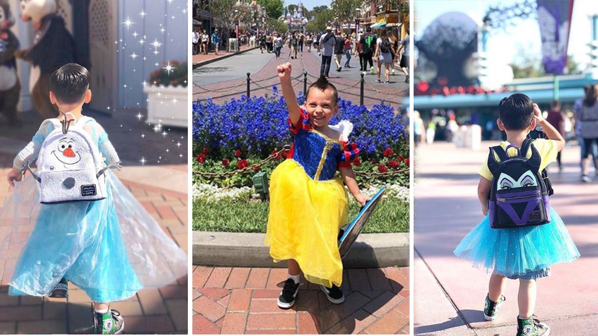 24 Morelos Niño en Disney vestido de princesa