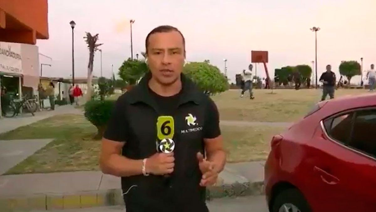 Agreden a reportero en vivo