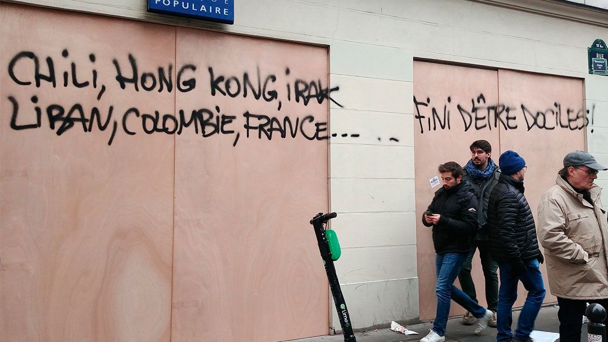 Protestan en Francia por reforma de pensiones