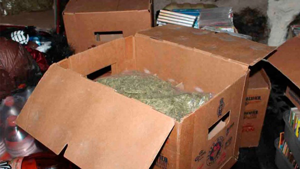 Aseguran 56 kilos de marihuana en Guadalajara