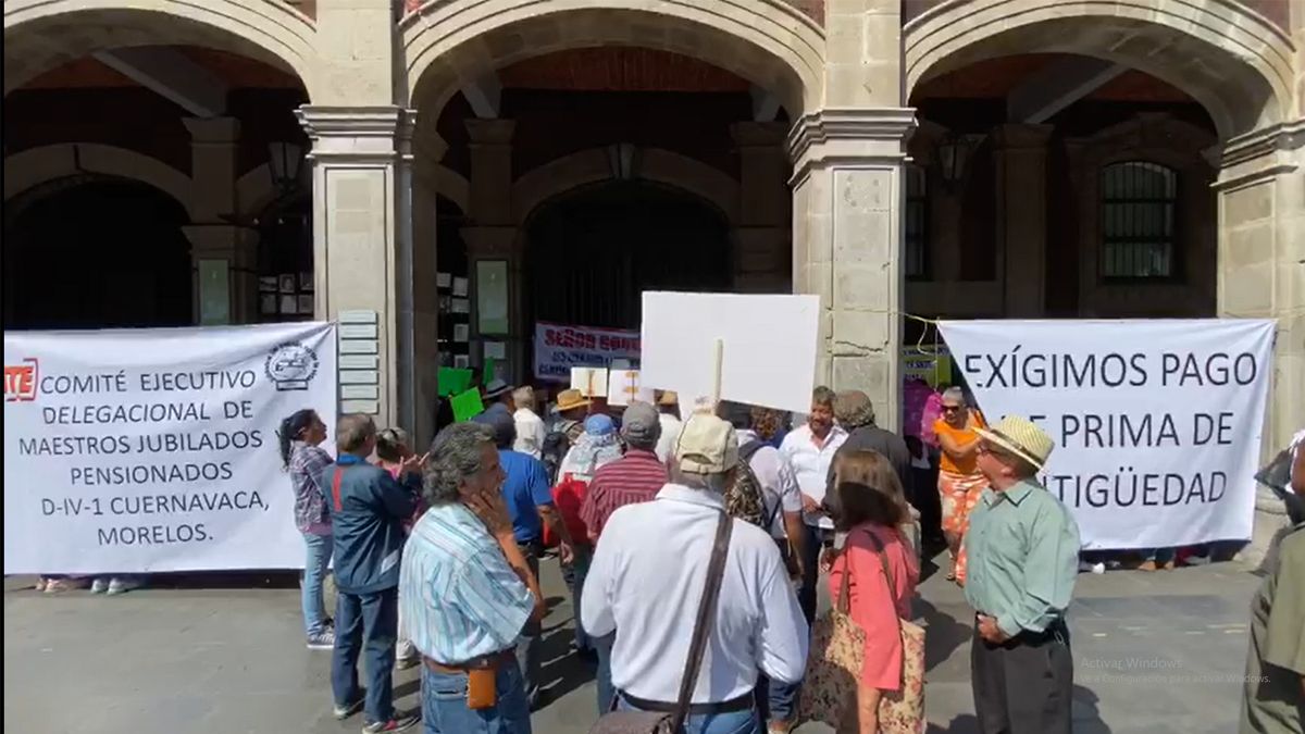 24 Morelos manifestación maestros jubilados