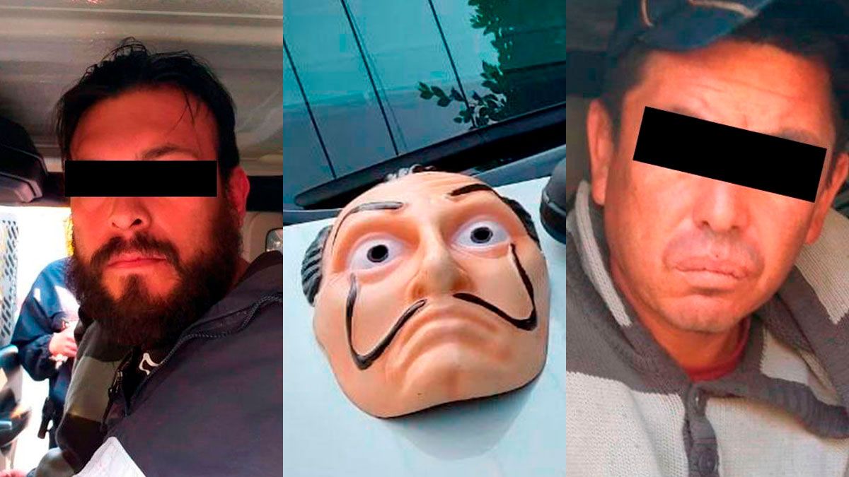 Utilizaban máscaras de “La Casa de Papel” para asaltar en la CDMX