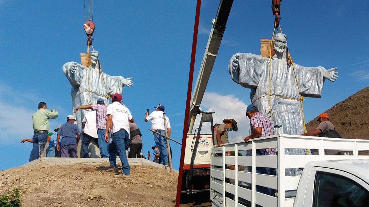 24 Morelos Cristo sobre pirámide en Veracruz