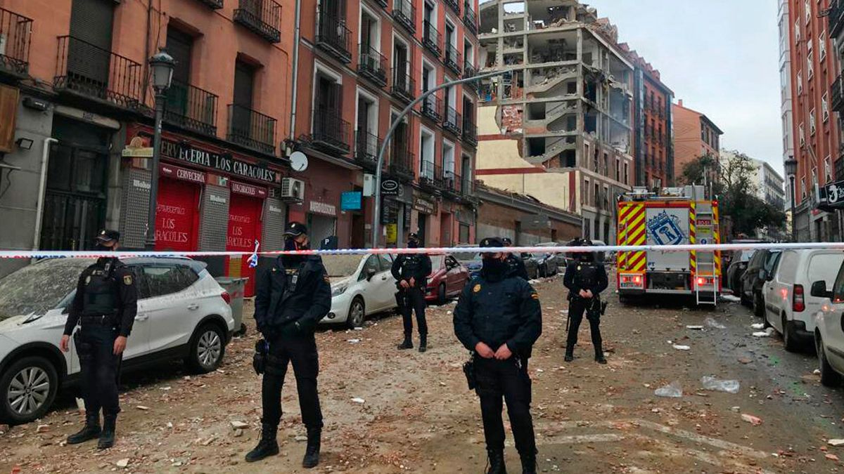 Reportan al menos tres muertos tras explosión en Madrid