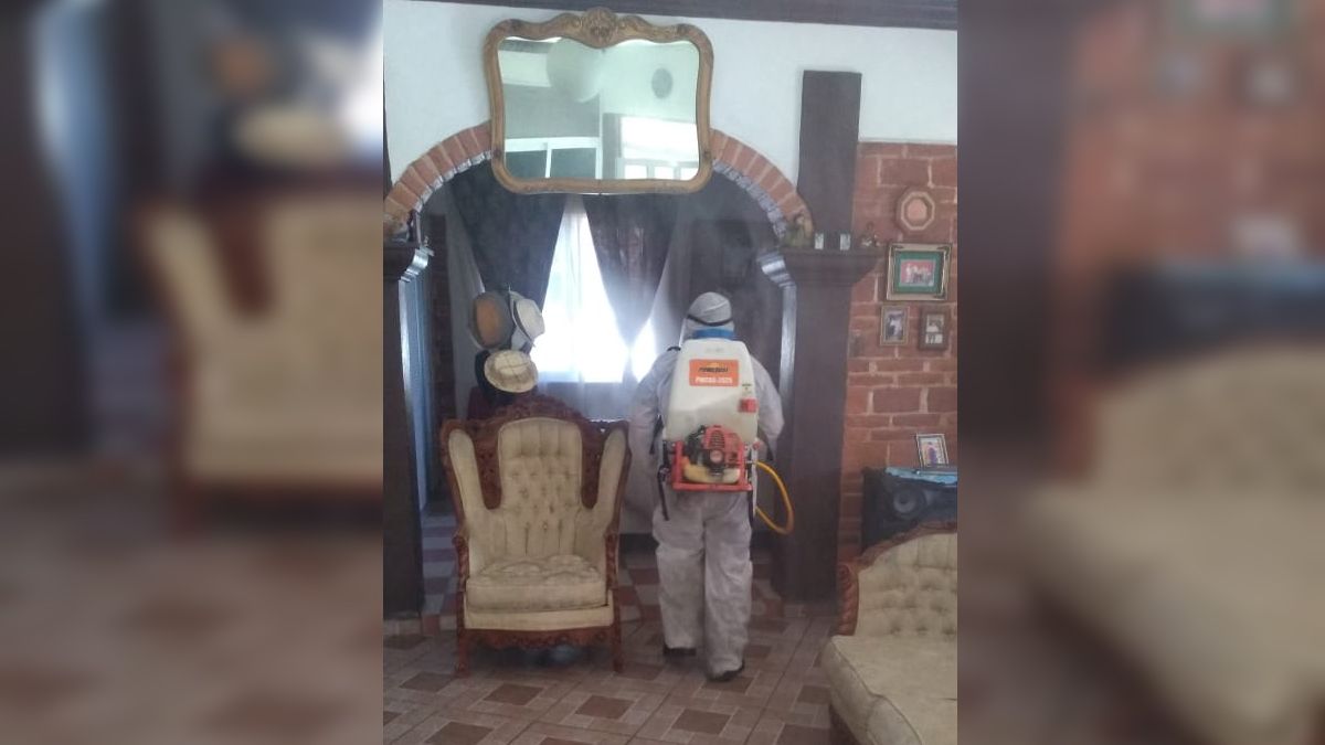 Ayuntamiento de Ayala realiza desinfecciones en domicilios