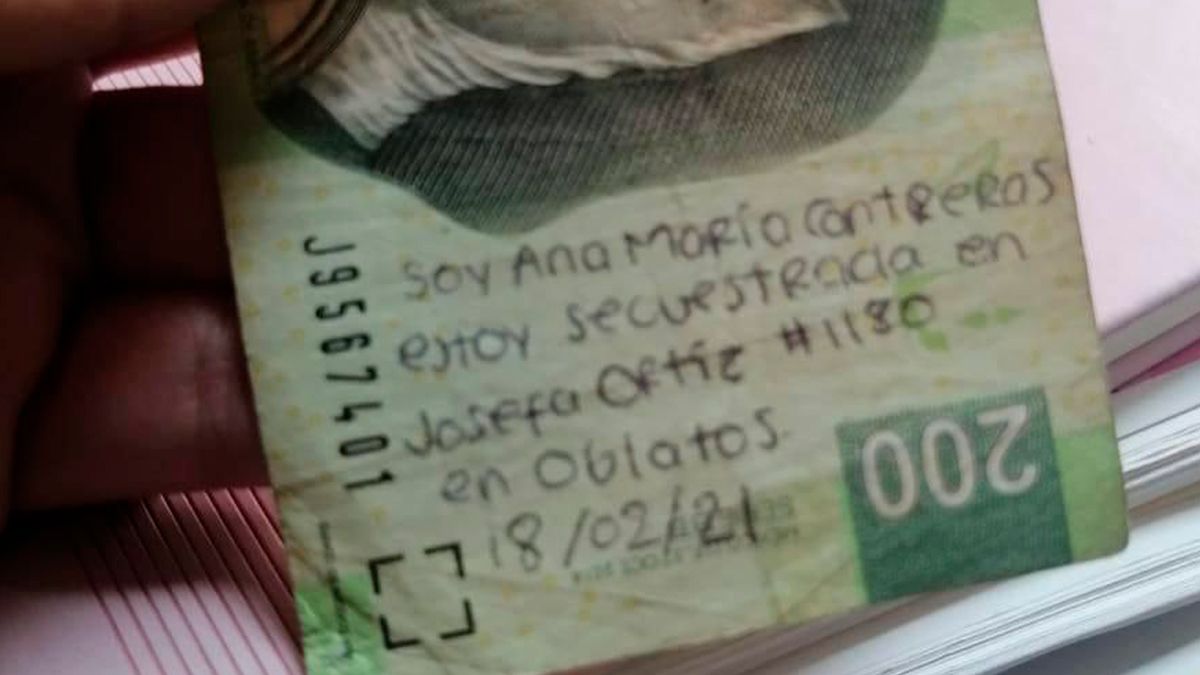 Confirma Fiscalía Jalisco que son falsos los mensajes de ayuda escritos en billetes