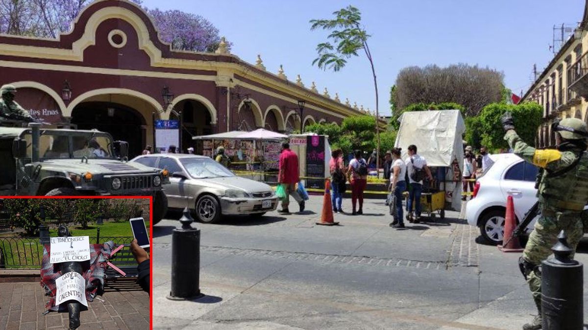 Abandonan cadáver en pleno zócalo de Tlaquepaque
