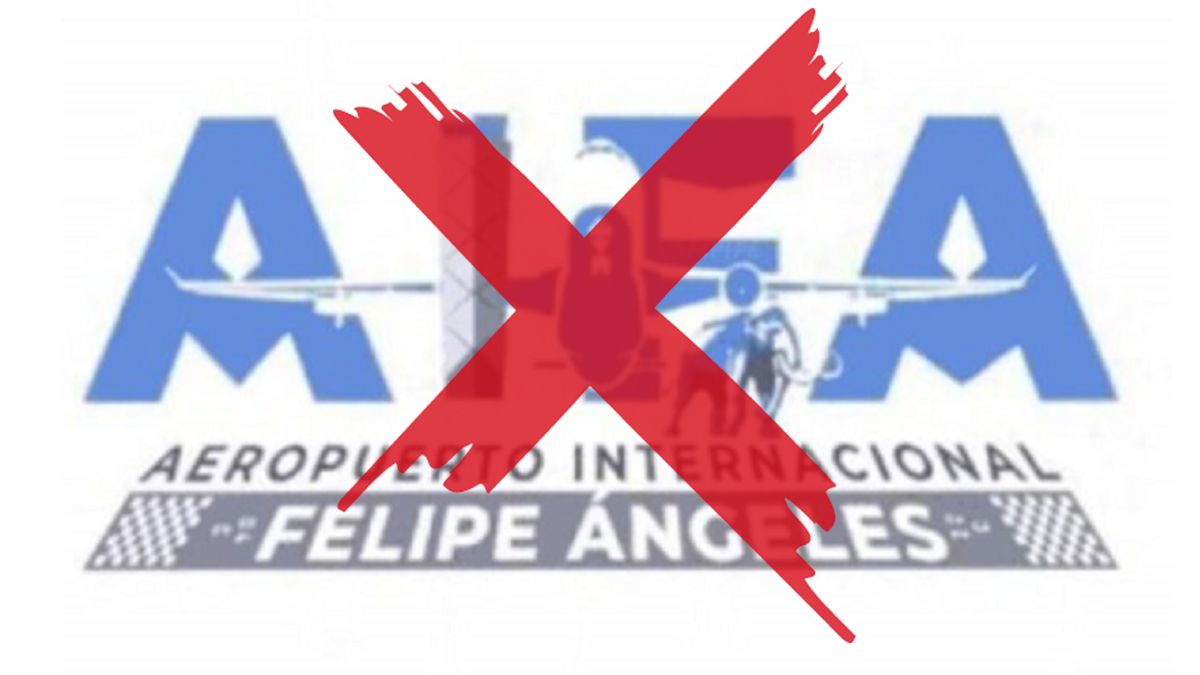 Cancelan registro de logo del nuevo aeropuerto tras críticas