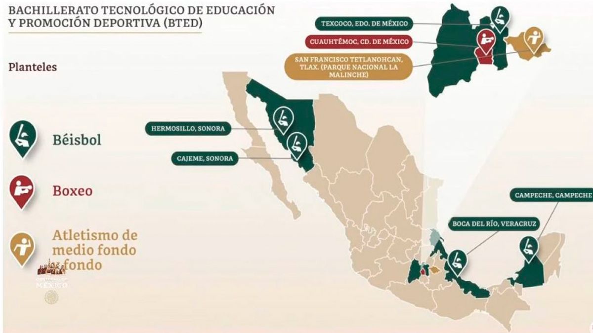 Lanzan convocatoria para Bachillerato Tecnológico de Educación y Promoción Deportiva, propuestos por AMLO