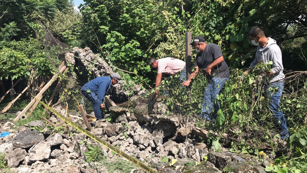 Cae barda cerca de tianguistas