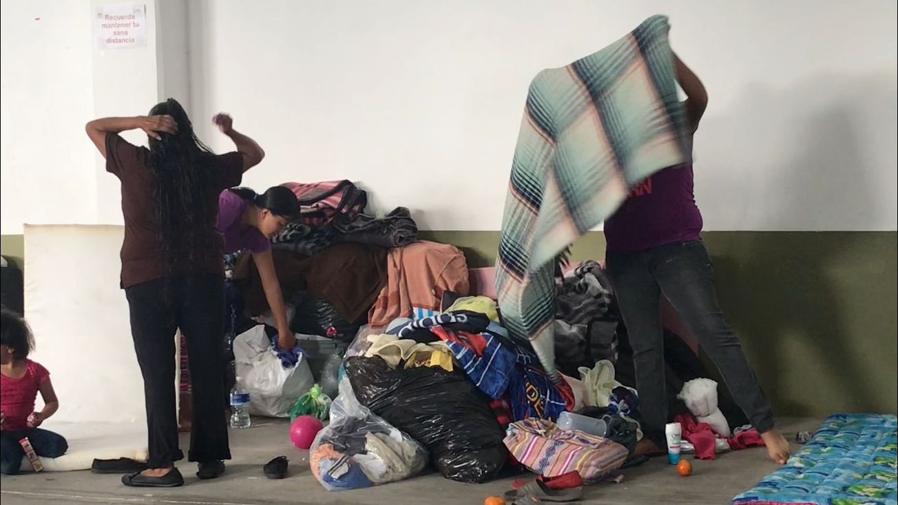 A tope, el albergue del cerro de Vista Hermosa