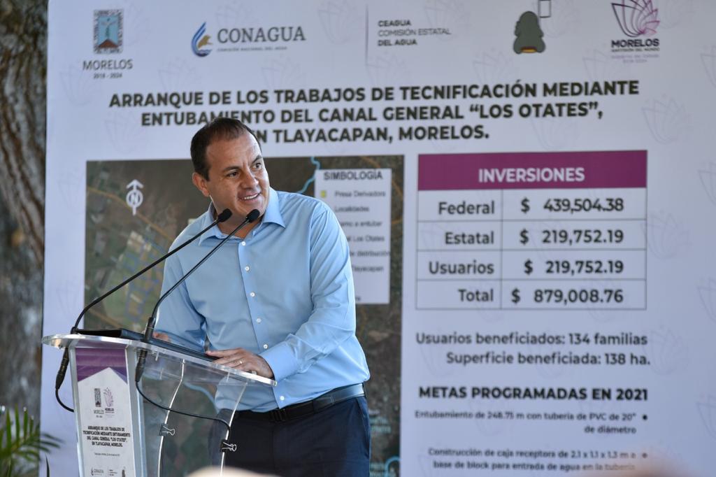 Arrancan obras en beneficio del campo morelense