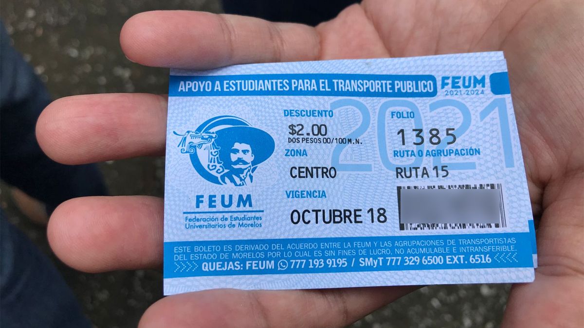 Así otorga FEUM descuentos en la ruta a estudiantes de UAEM