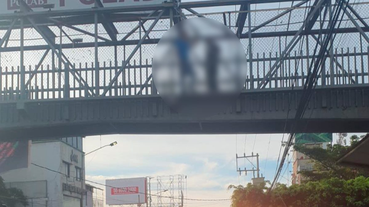 Intento de suicidio desde puente