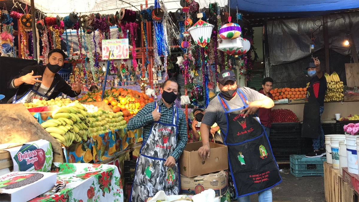 Es Diciembre y los comerciantes del mercado lo saben