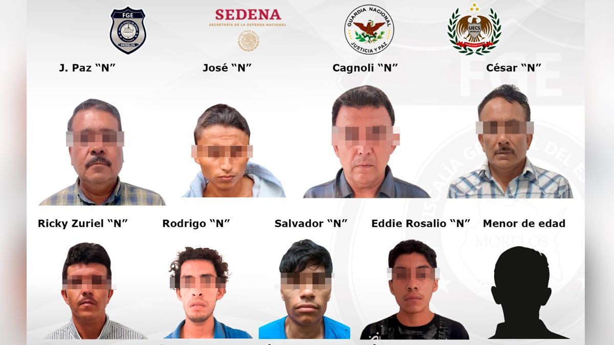 Tras 17 cateos en Coatlán del Río detuvieron a 9 personas