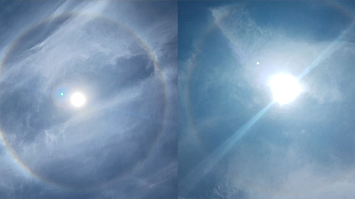 Se observa halo solar en distintos estados de la república