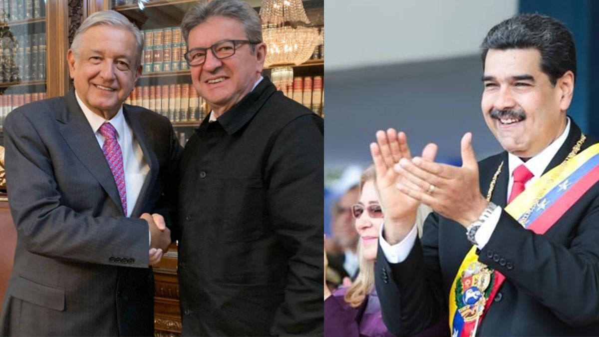 Agradece AMLO elogios del presidente Nicolás Maduro y del político francés Jean-Luc Melenchon